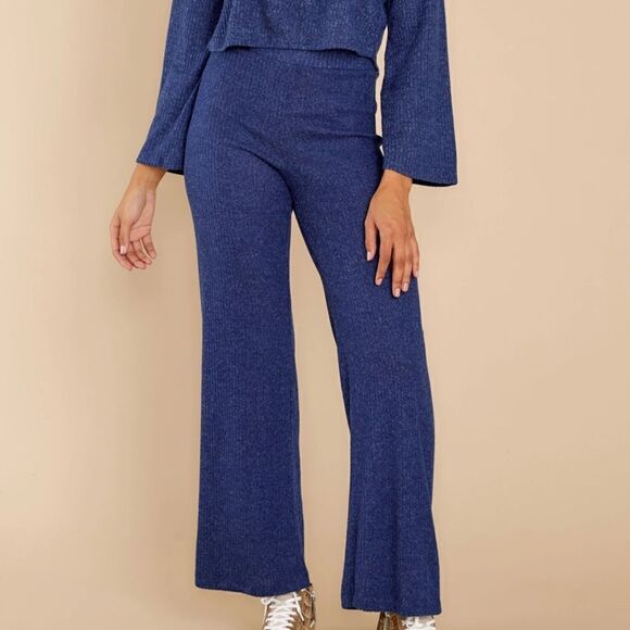 Ribbed Fleece Comfy Casual Pants‎ - Picture 1 of 8